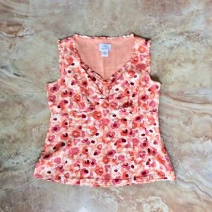 Ann Taylor Loft Floral Top size: 8